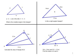 Triangles – SSDD Problems