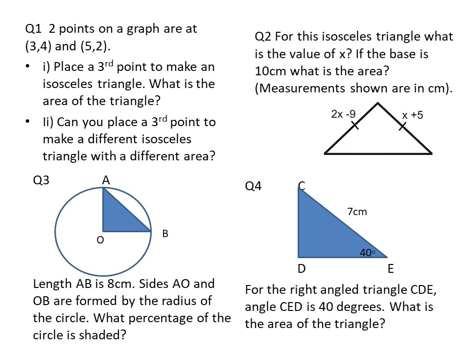 Triangles 2 – SSDD Problems