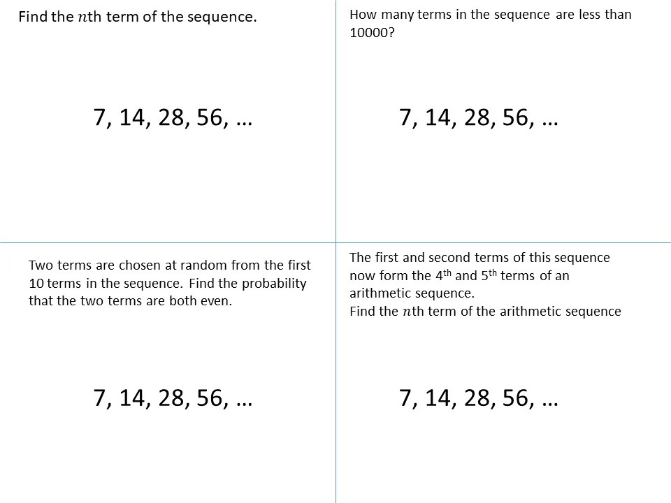 Geometric sequence – SSDD Problems