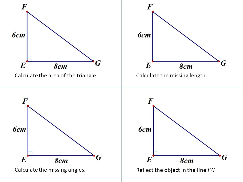 Triangle Angled Problem Right-angled triangles 3 – SSDD Problems