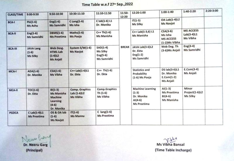 Computer Science Time Table 2021 22 Pdf Data Computing - Download Amazing Space Pattern | Mobile