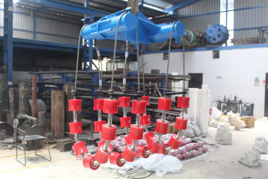 PU-coated pipe rollie cradle