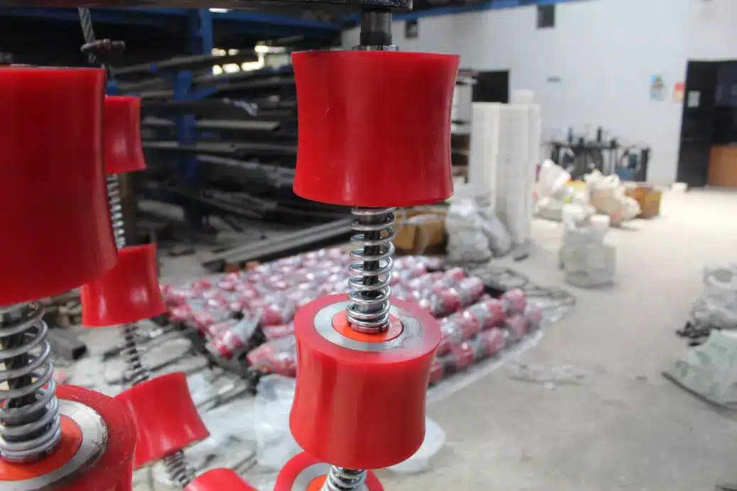 PU coated pipe rollie cradle