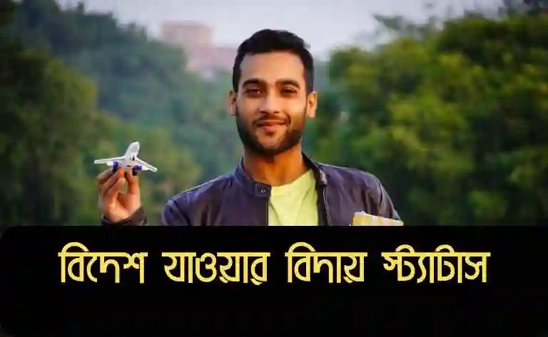 Farewell status for going abroad
