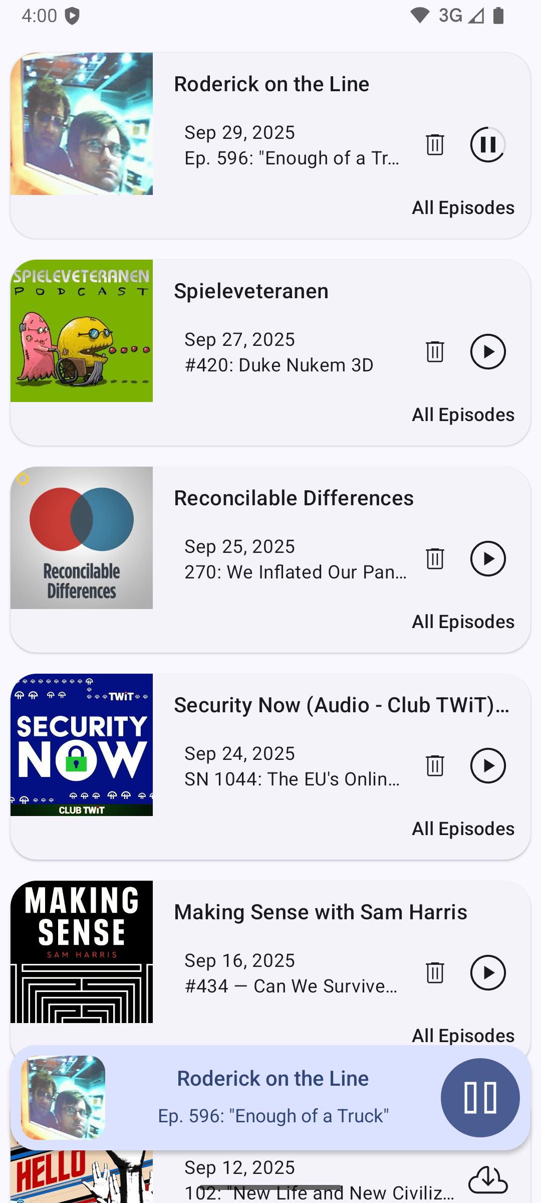 Escapepod - Podcast Player screenshot 1