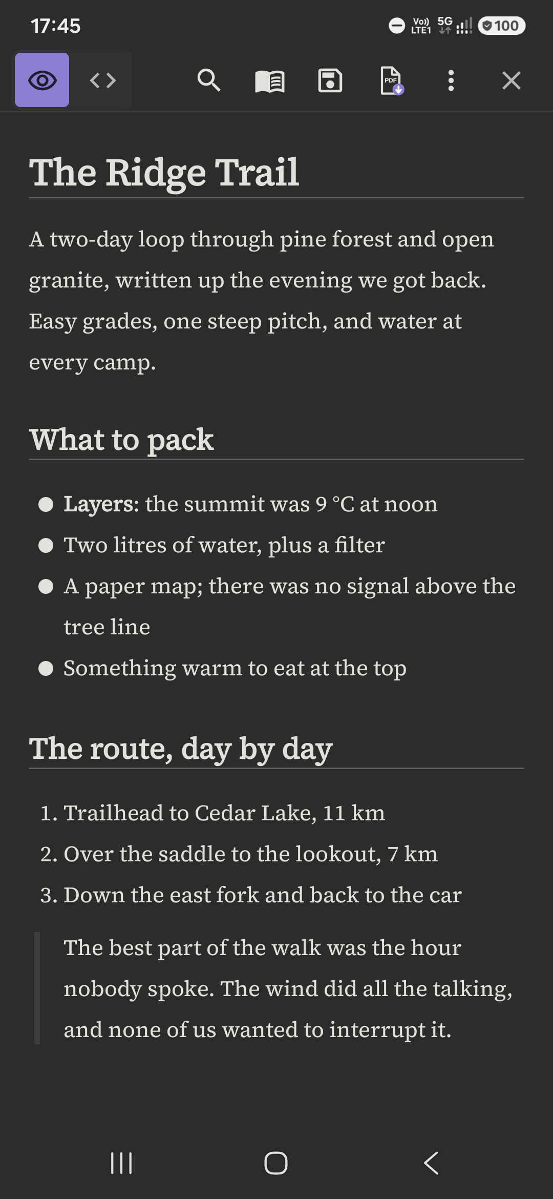 Markdown Reader - PilcrowMD screenshot 1