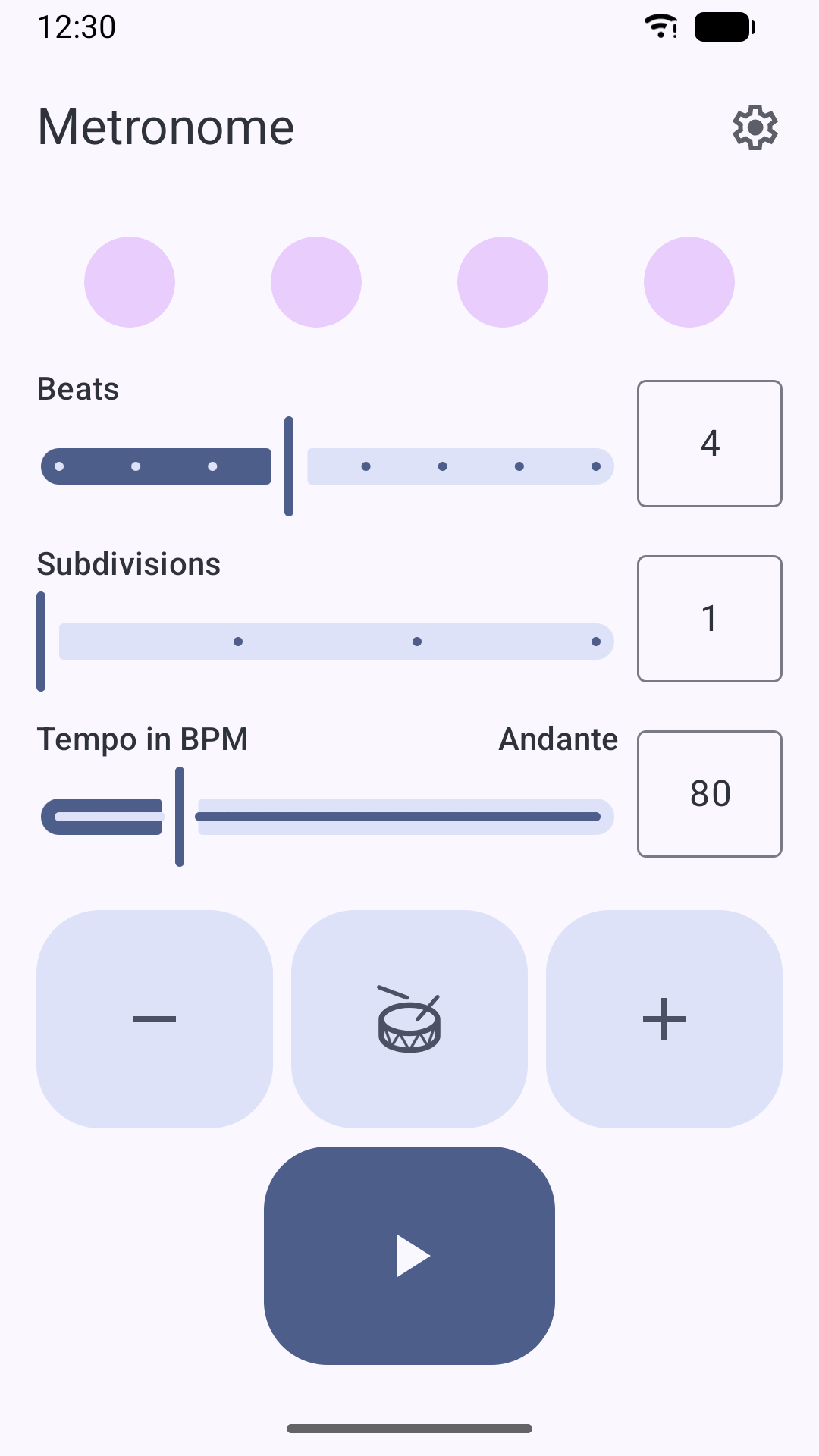 Metronome screenshot 1