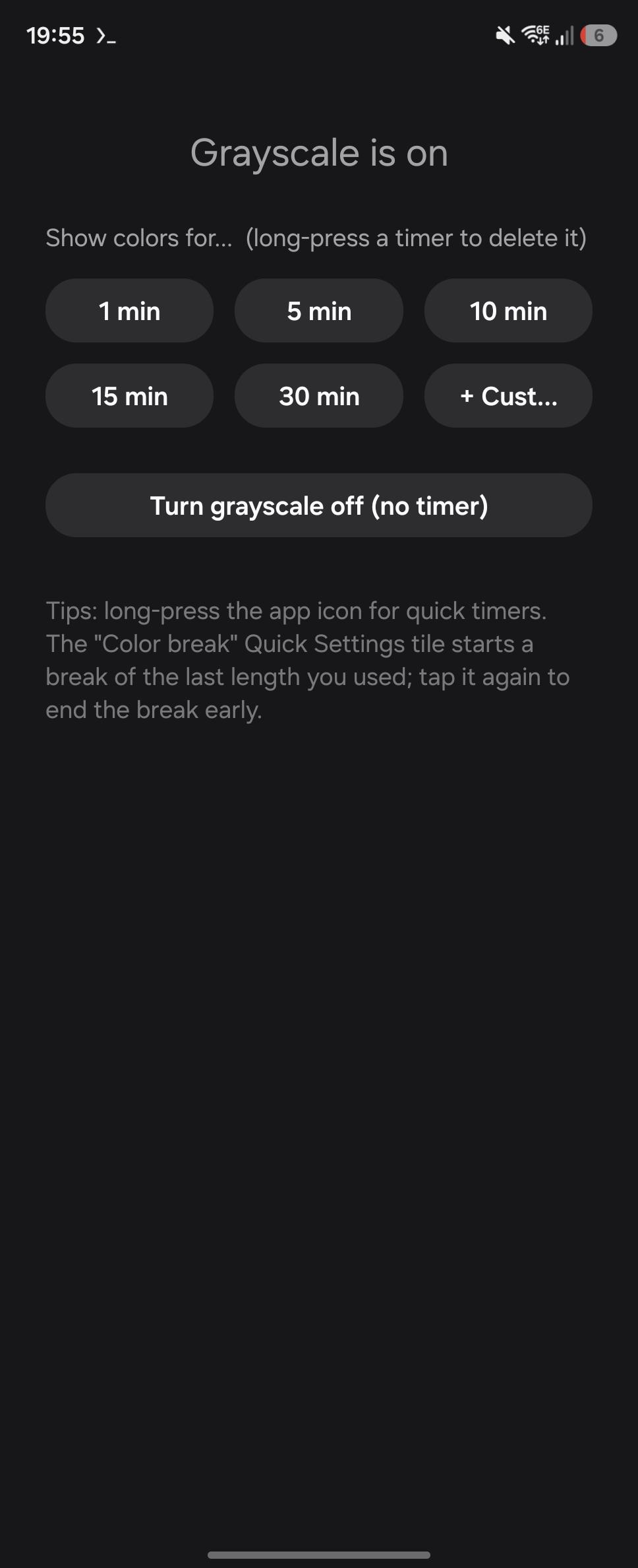 GrayPause screenshot 1