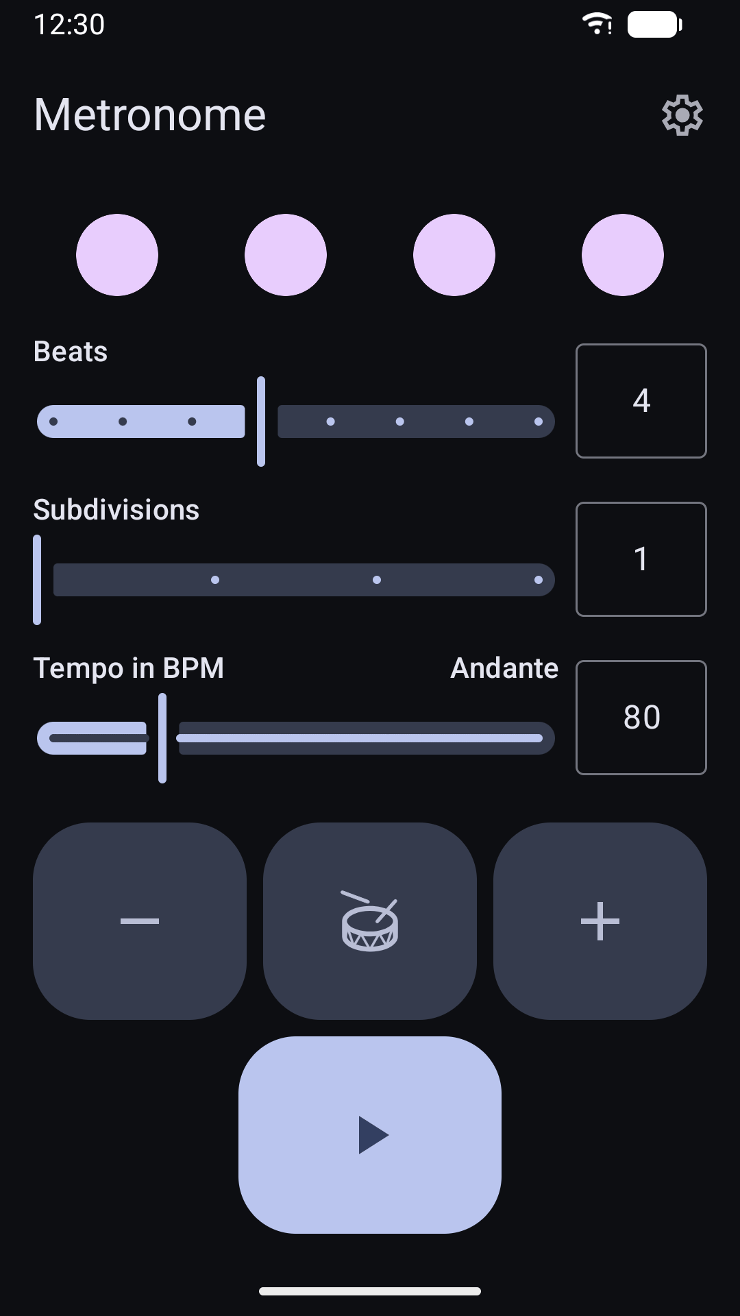 Metronome screenshot 2