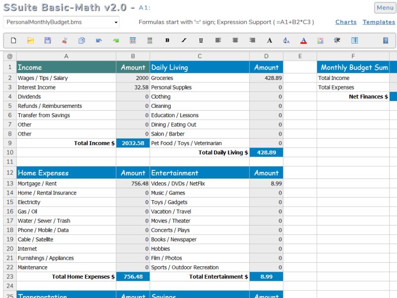 Basic Math Spreadsheet Ssuite Office Software Free Online - Download Beautiful Colorful Background | 8K