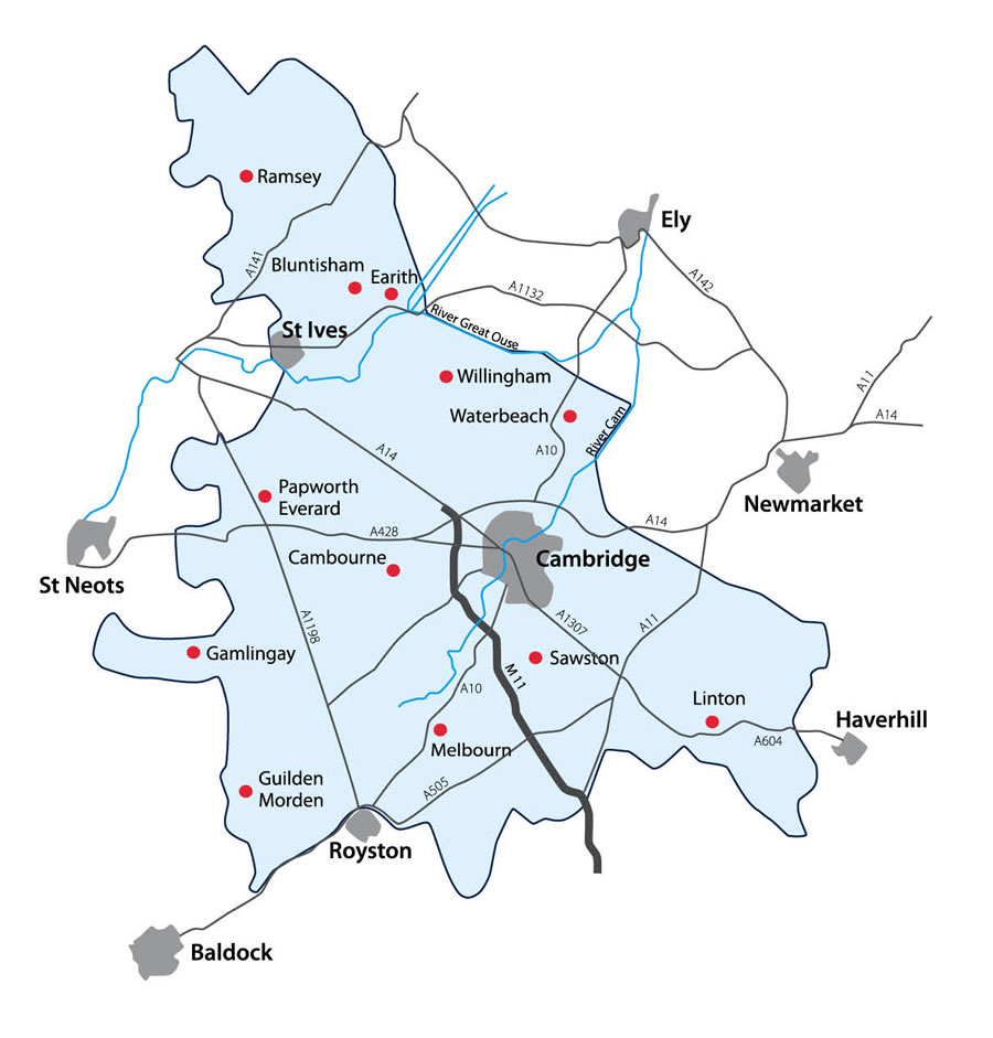 South Water Supply Area Cambridge.