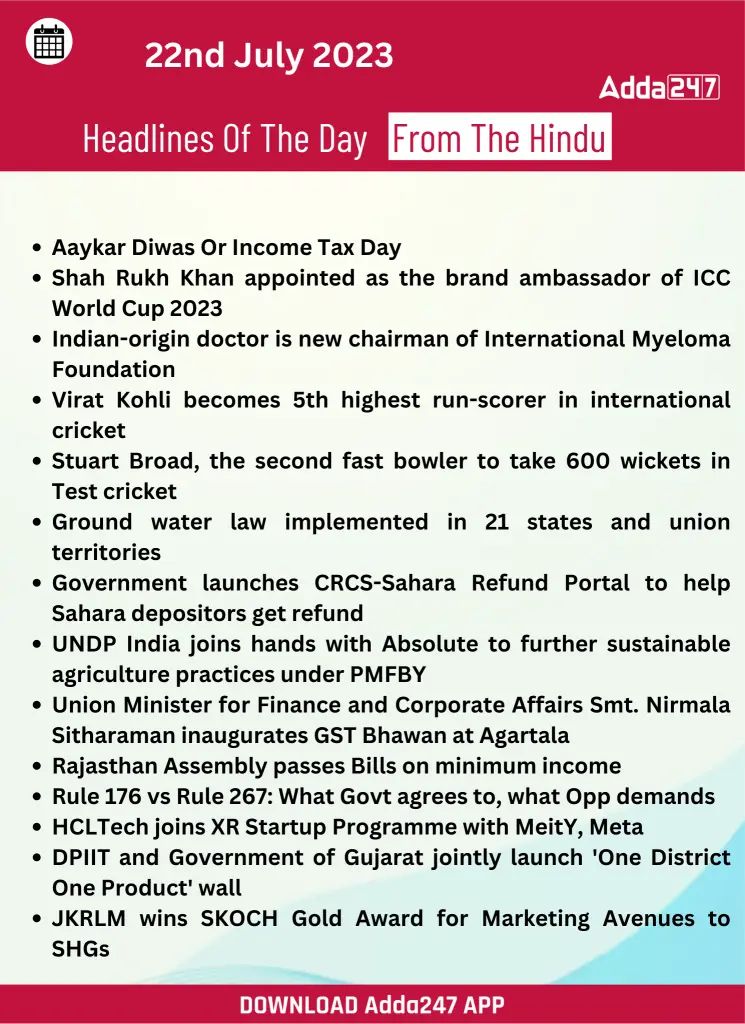 Daily Current Affairs And News Headlines Of 4th July 2023 - Premium Dark Design Gallery - 8K