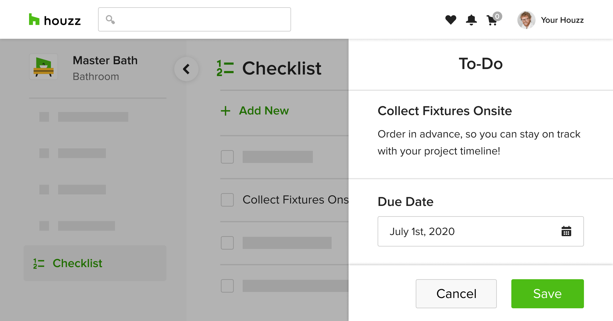 Projects from houzz: all-in-one home project planner