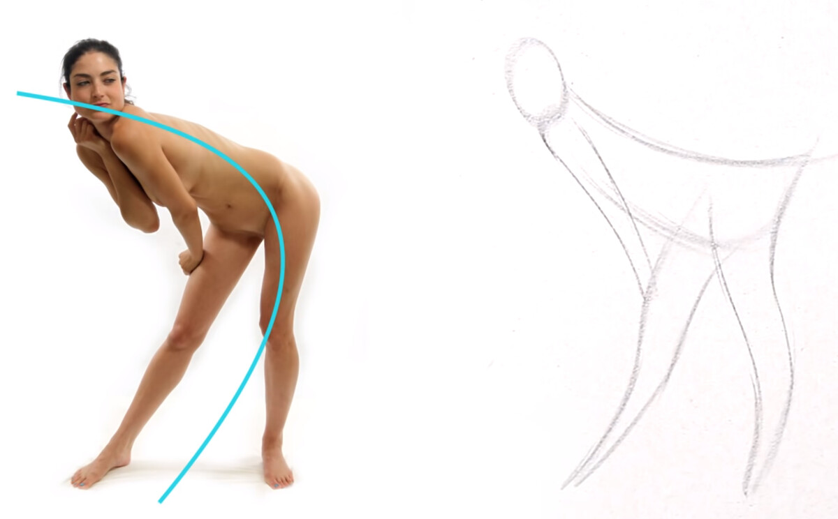 как рисовать парные позы