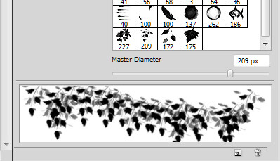 как нарисовать листву в саи