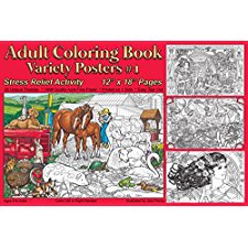 Adult Coloring Book Variety Posters 1 By Jess Perna