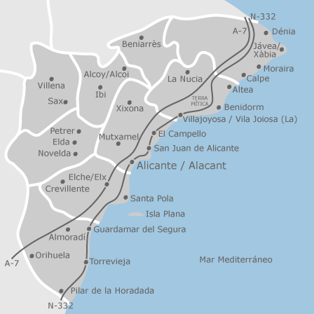 Mapa De Alicante Provincia Idealista EU ES.