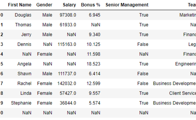 Python: How To Handle Missing Data In Pandas DataFrame