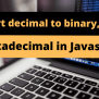 Convert Decimal To Binary, Octal, Or Hexadecimal In Javascript - StackHowTo