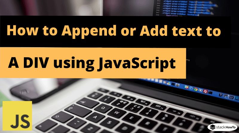 How To Append Or Add Text To A Div Using Javascript Stackhowto - Download Ultra HD Gradient Pattern | Desktop