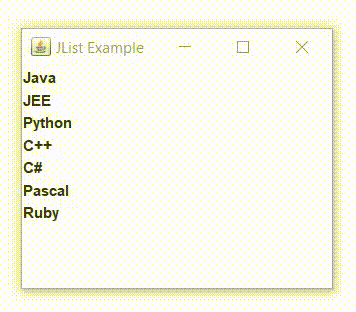 Jlist Java Swing Example Stackhowto - Best City Patterns in HD