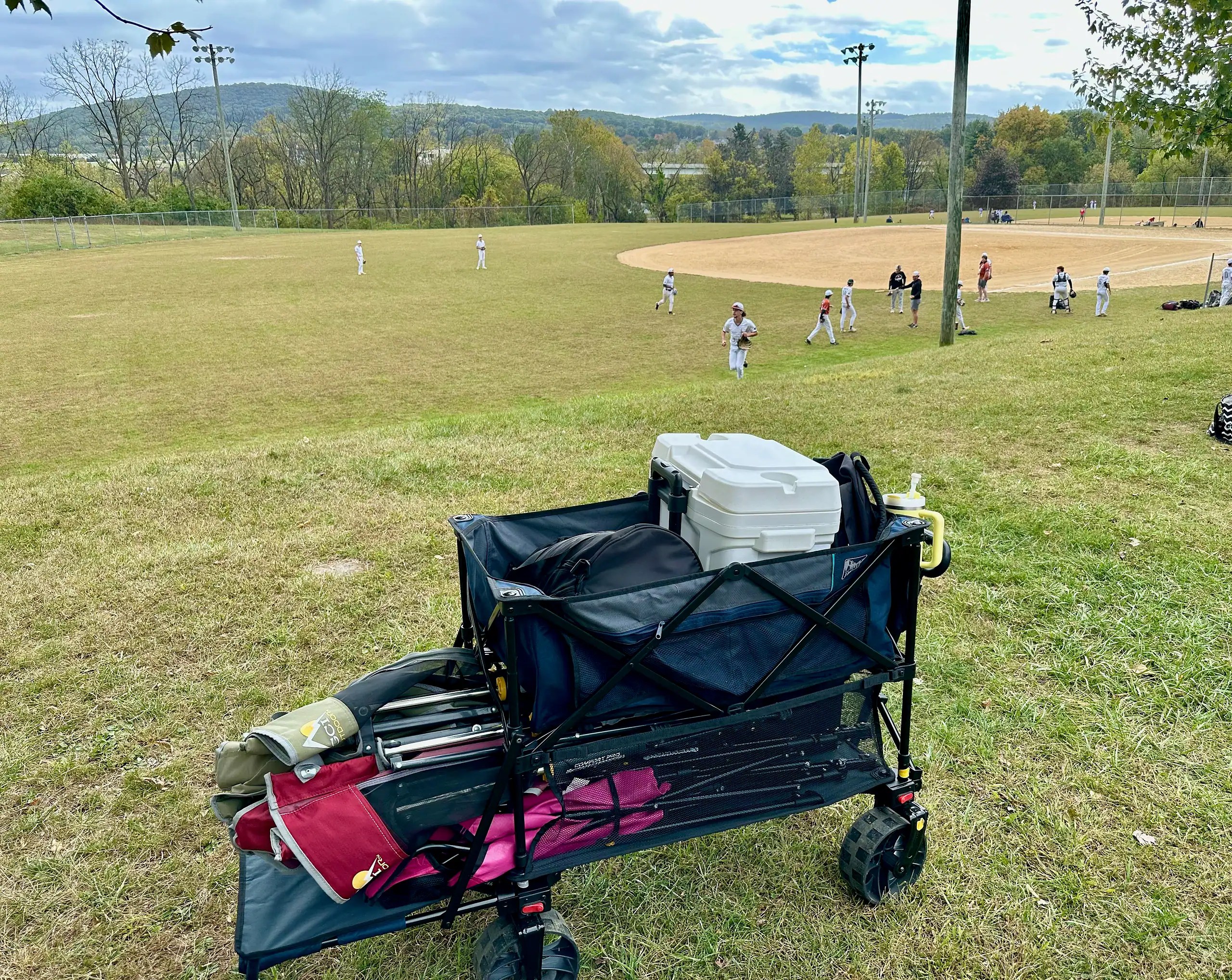 sports parent gift guide wagon loaded with essential tournament gear