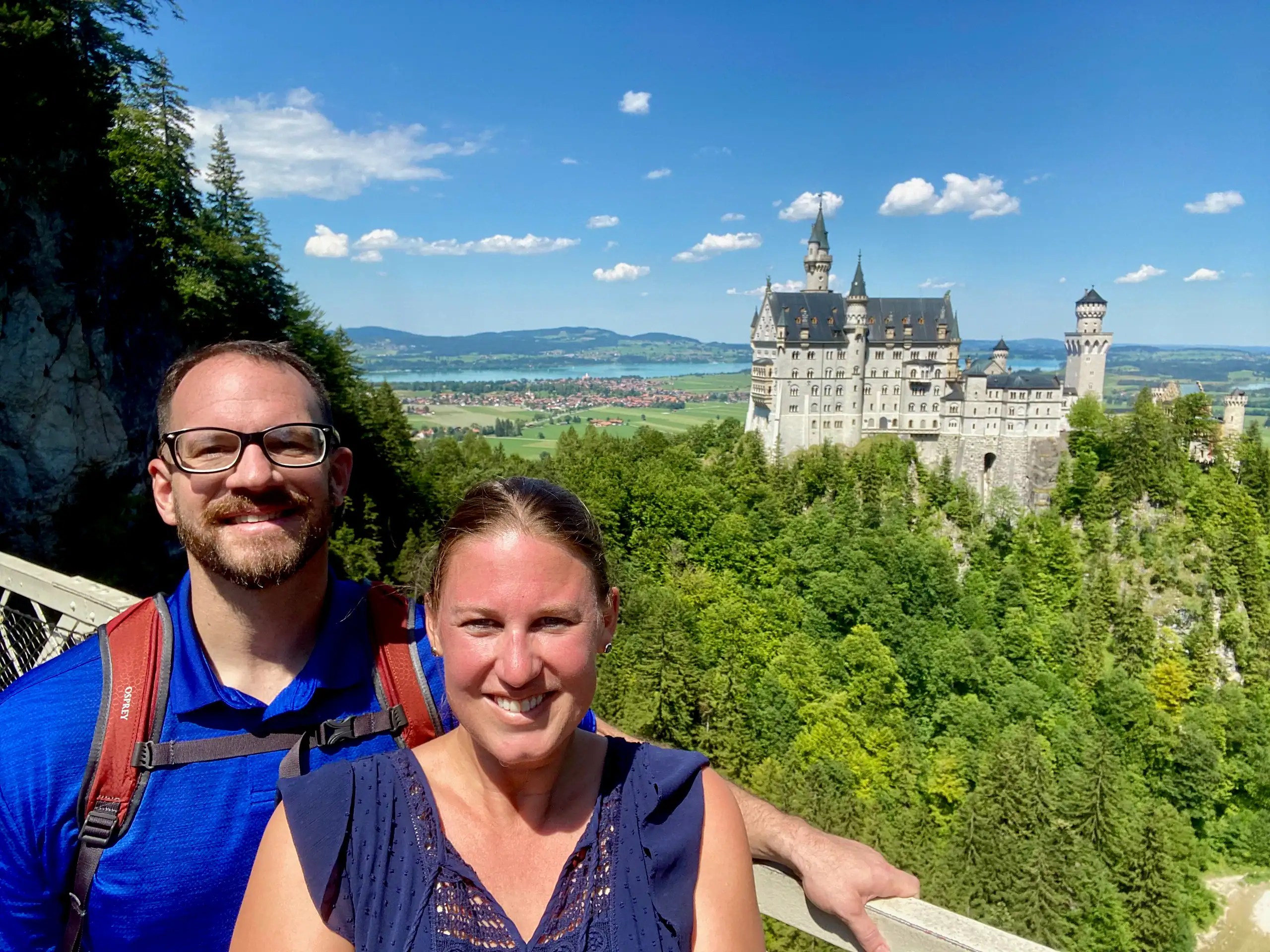 Couple visiting Neuschwanstein Castle during a Munich 3 day itinerary