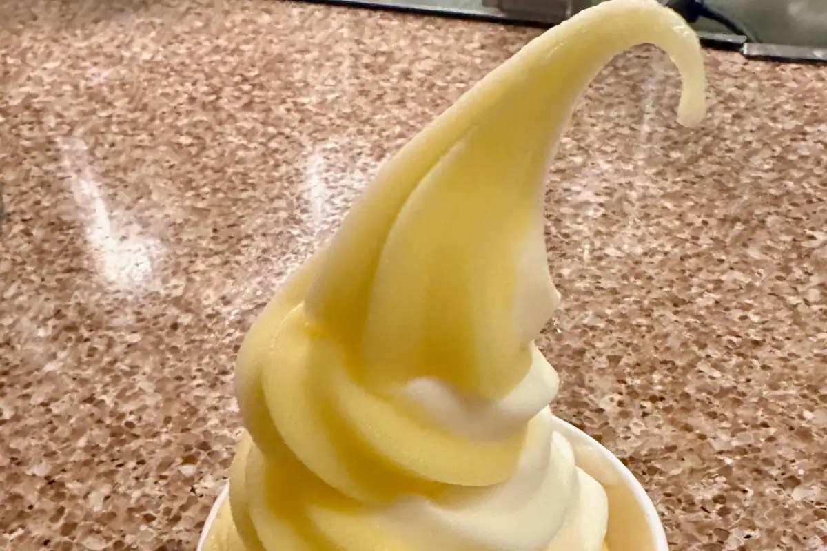 dole whip gluten free pineapple soft serve at Disney World.