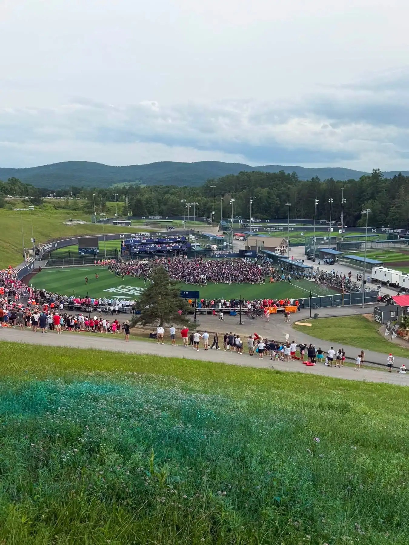 Cooperstown All Star Village baseball fields during opening ceremonies