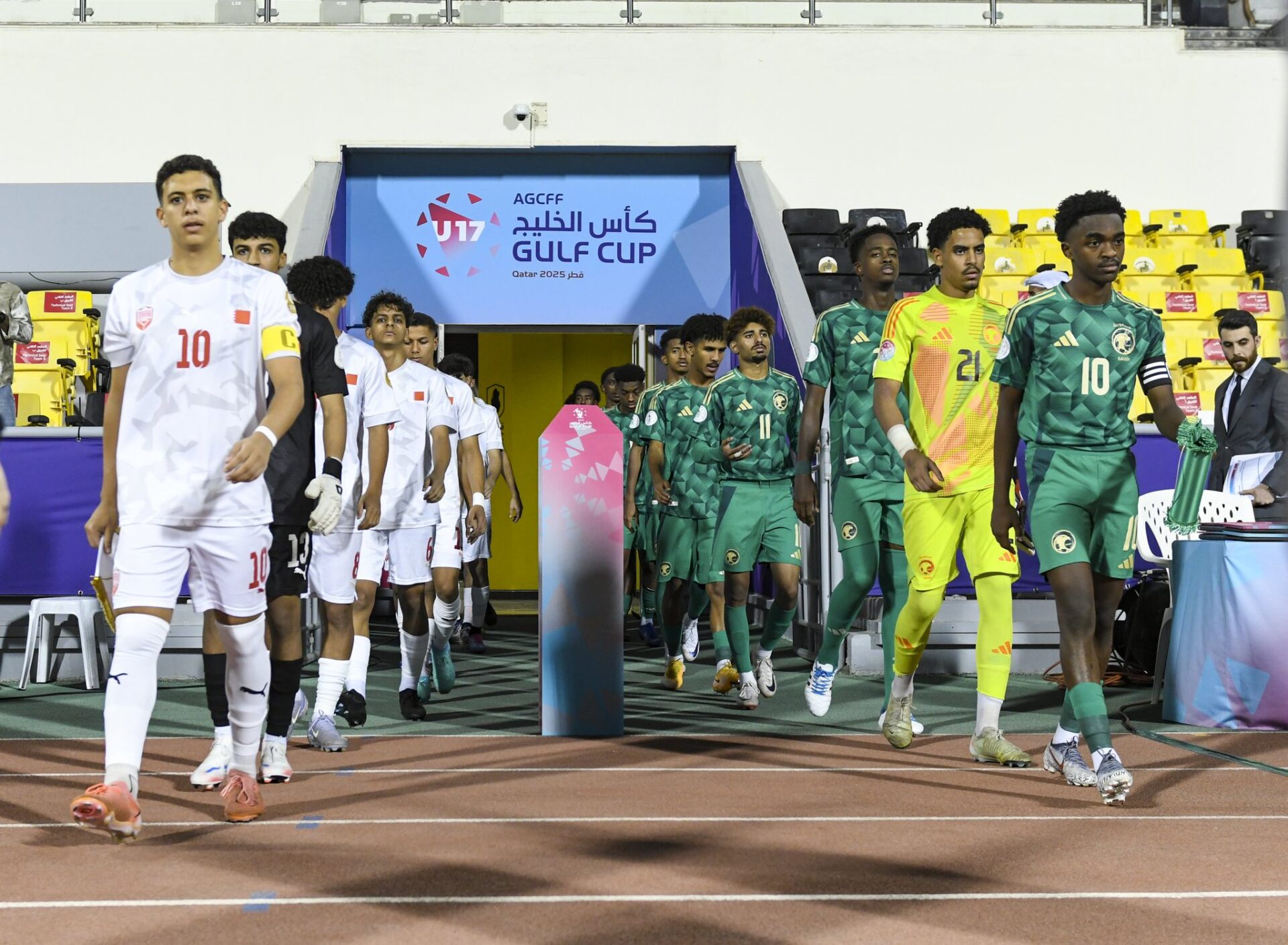 تعادل العراق مع الكويت وفوز السعودية على البحرين برباعية&nbsp;&nbsp;في انطلاق خليجي الناشئين&nbsp;