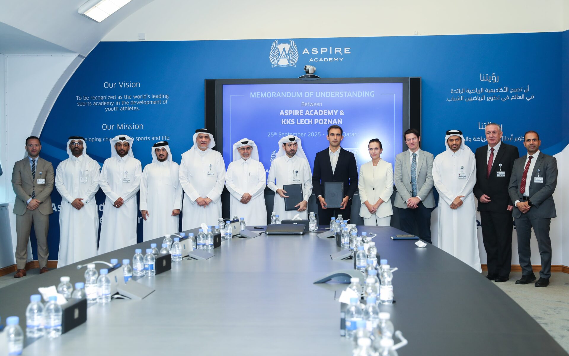 أكاديمية أسباير ونادي ليخ بوزنان البولندي يوقعان شراكة استراتيجية لتطوير الطلاب الرياضيين أكاديمية أسباير ونادي ليخ بوزنان البولندي يوقعان شراكة استراتيجية لتطوير الطلاب الرياضيين