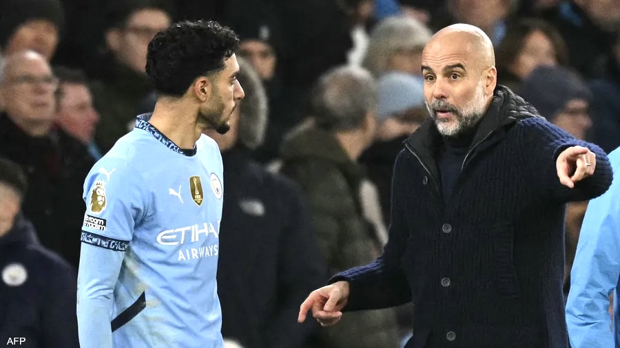 غوارديولا : مرموش سيغيب عن قمة الغد مع مانشستر سيتي بسبب الإصابة&nbsp;