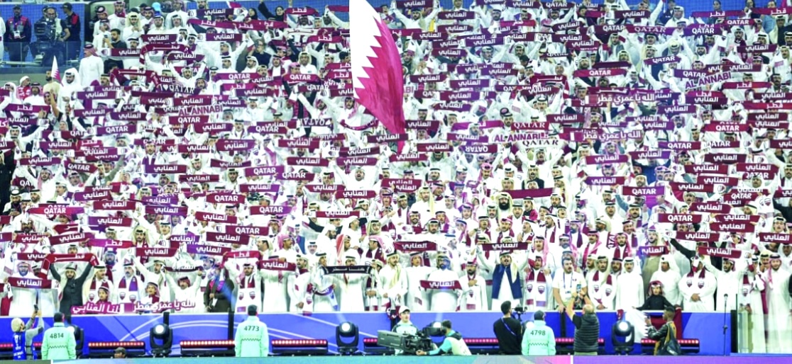 جماهير العنابي عنوان الرحلة الحاسمة للتأهل الى مونديال 2026