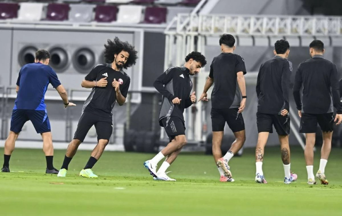 العنابي يخوض تدريبه الأساسي قبل مواجهة فلسطين في افتتاح كأس العرب