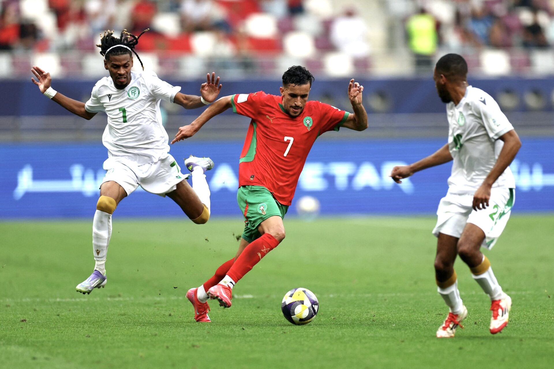 منتخب اسود الاطلس يفوز بثلاثية على جزر القمر بكأس العرب 2025