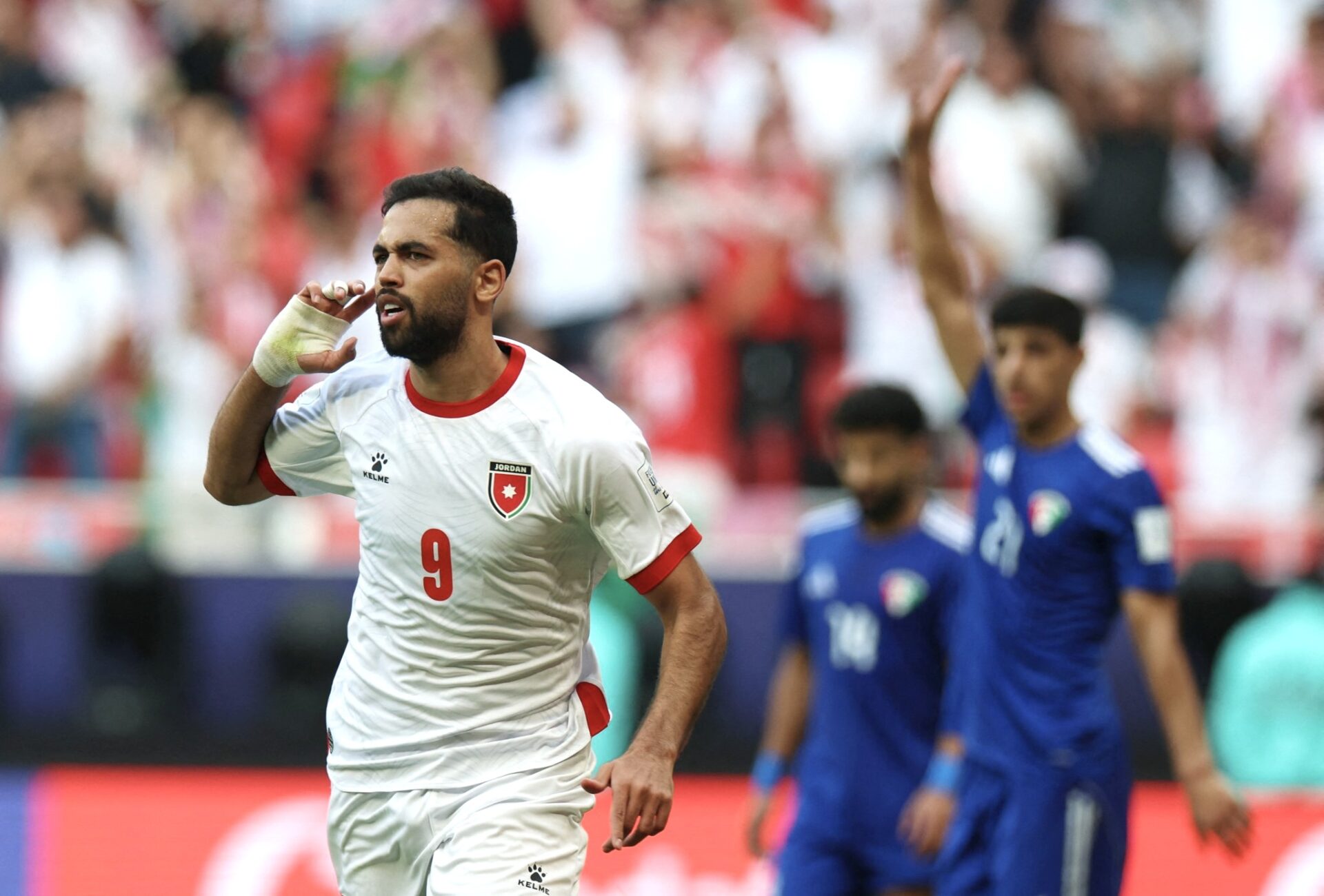 المنتخب الأردني يحجز مقعده في الدور ربع النهائي بفوزه على نظيره الكويتي في كأس العرب&nbsp;