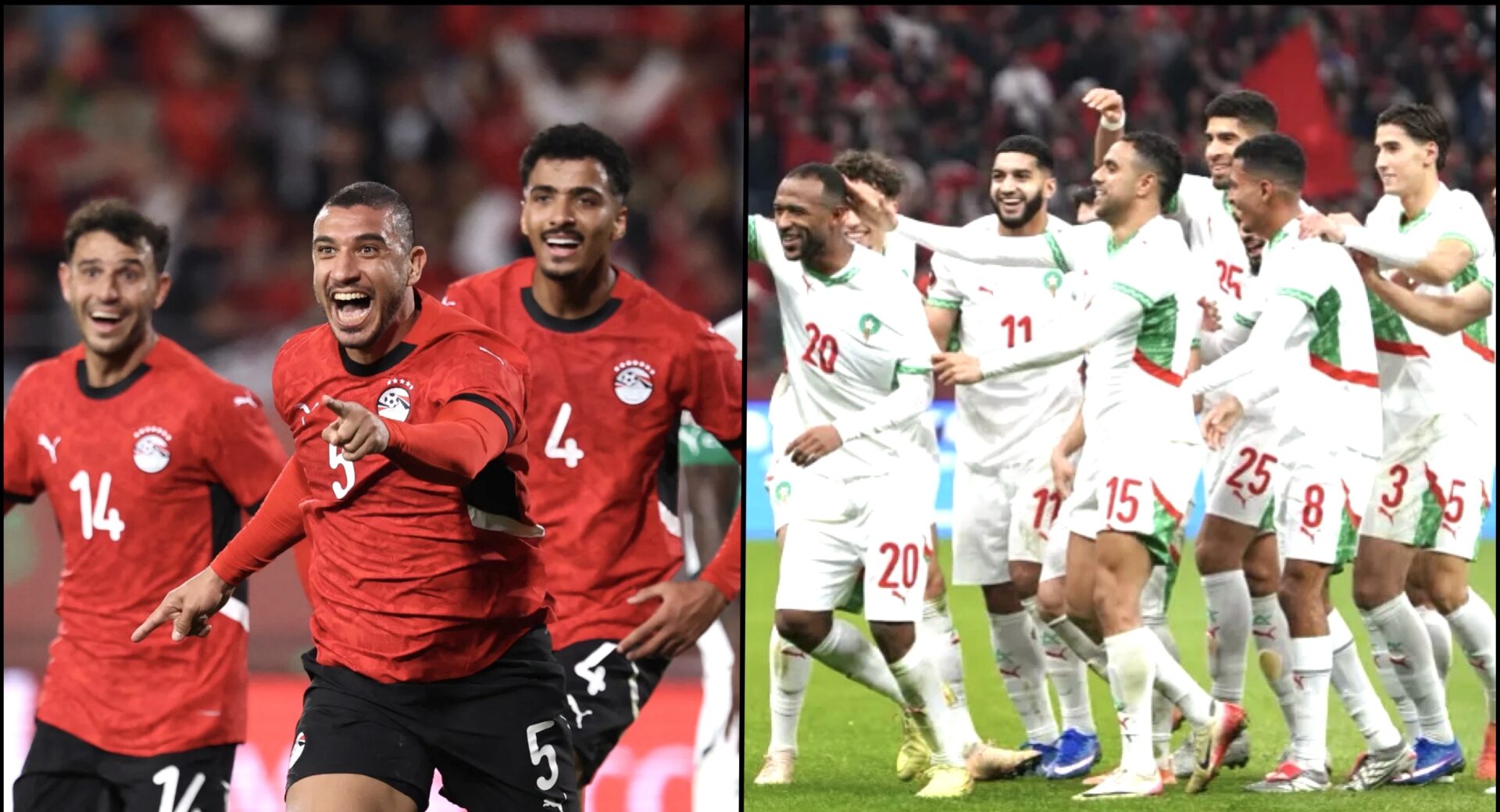 خطوة واحدة بانتظار منتخبي المغرب ومصر ..هل سنشهد ختاماً عربياً خالصاً لكأس أفريقيا ؟&nbsp;