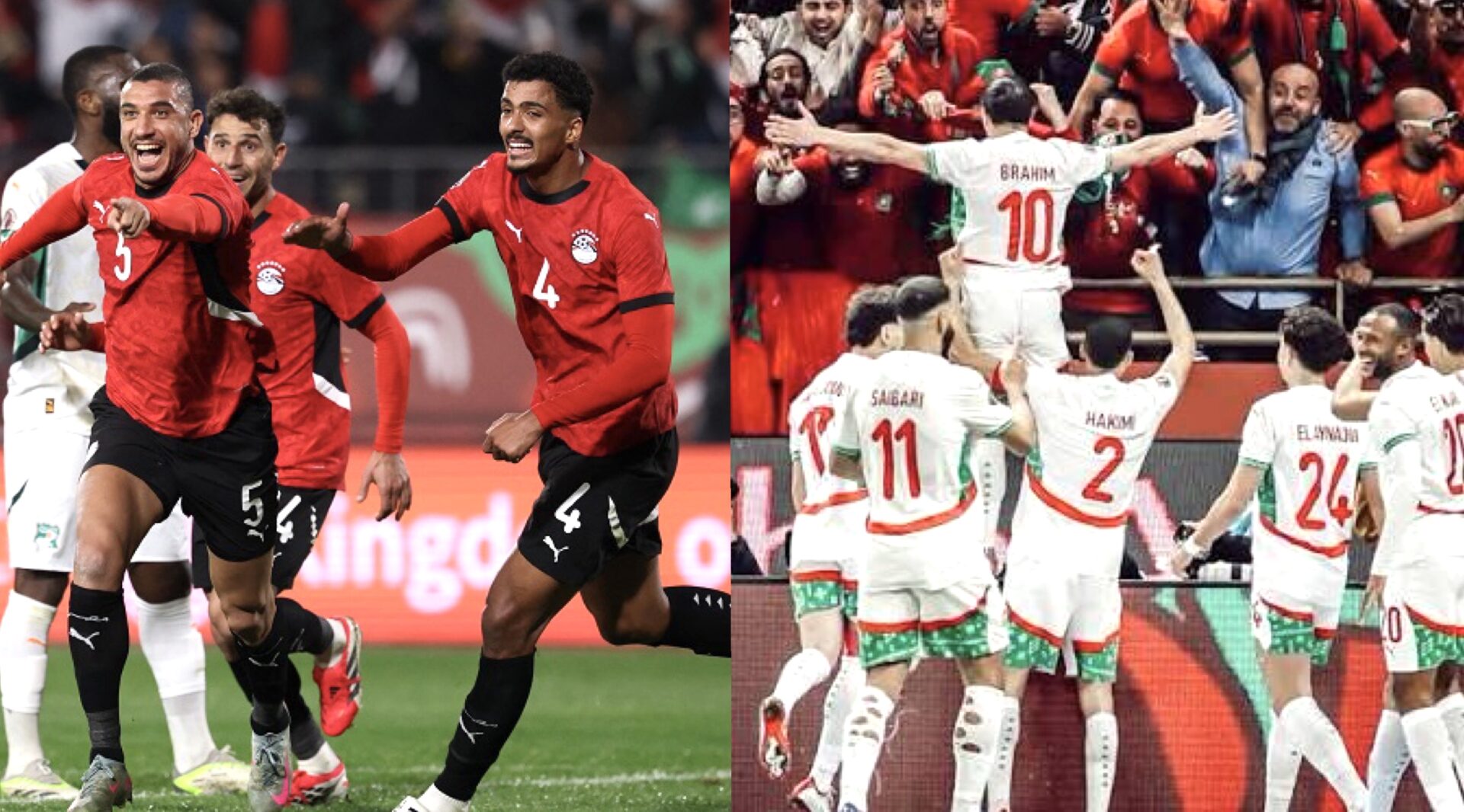 نجوم تحمل آمال أسود الأطلس ومنتخب الفراعنة&nbsp;&nbsp;في التأهل لنهائي كأس الأمم الأفريقية 2025