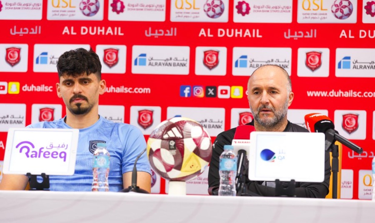 بلماضي مدرب الدحيل : نسعى للفوز على الوكرة لنتقدم في جدول الترتيب