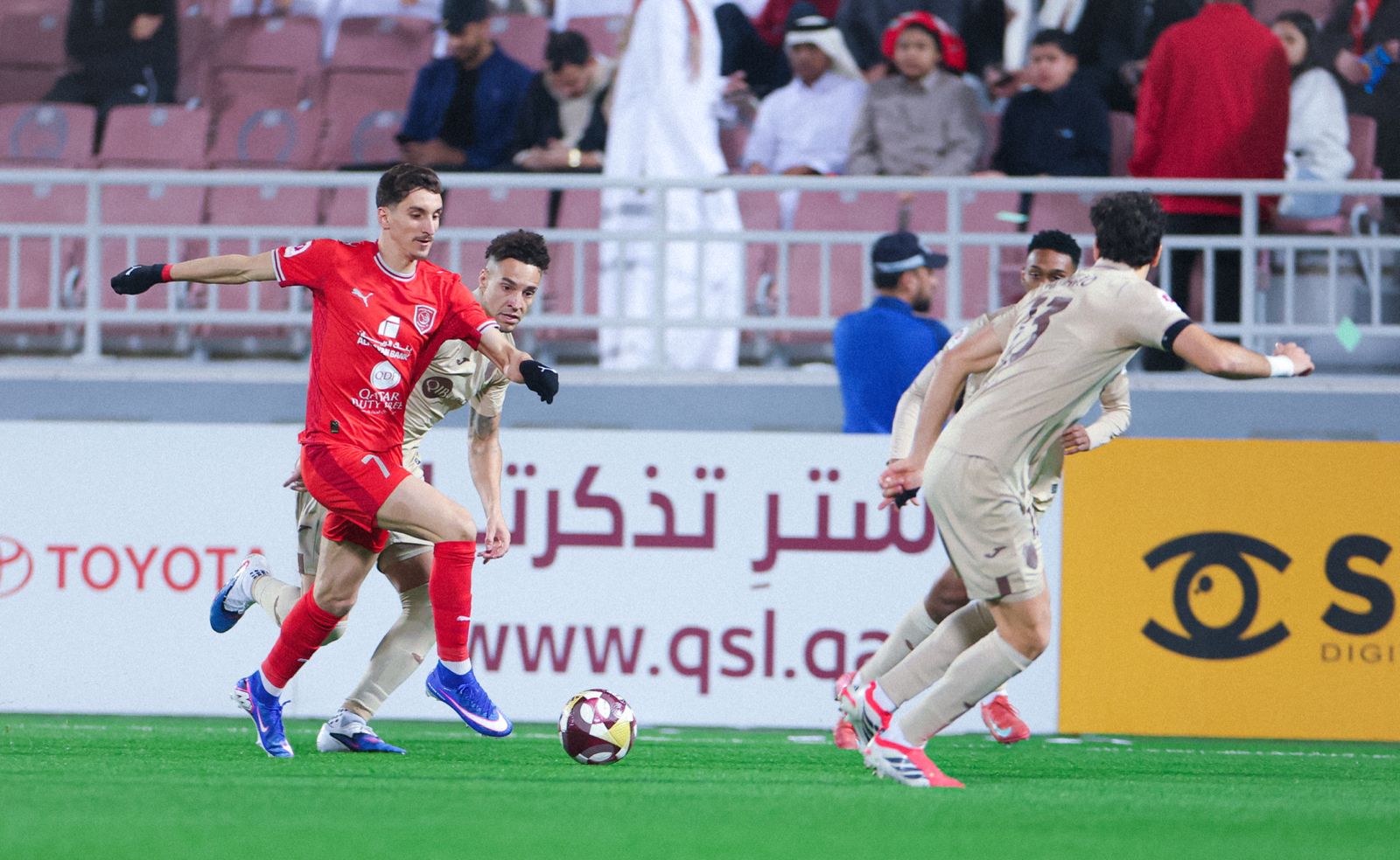 تعادل الدحيل والريان بهدف لكل منهما في الجولة الـ 14 من دوري نجوم بنك الدوحة&nbsp;