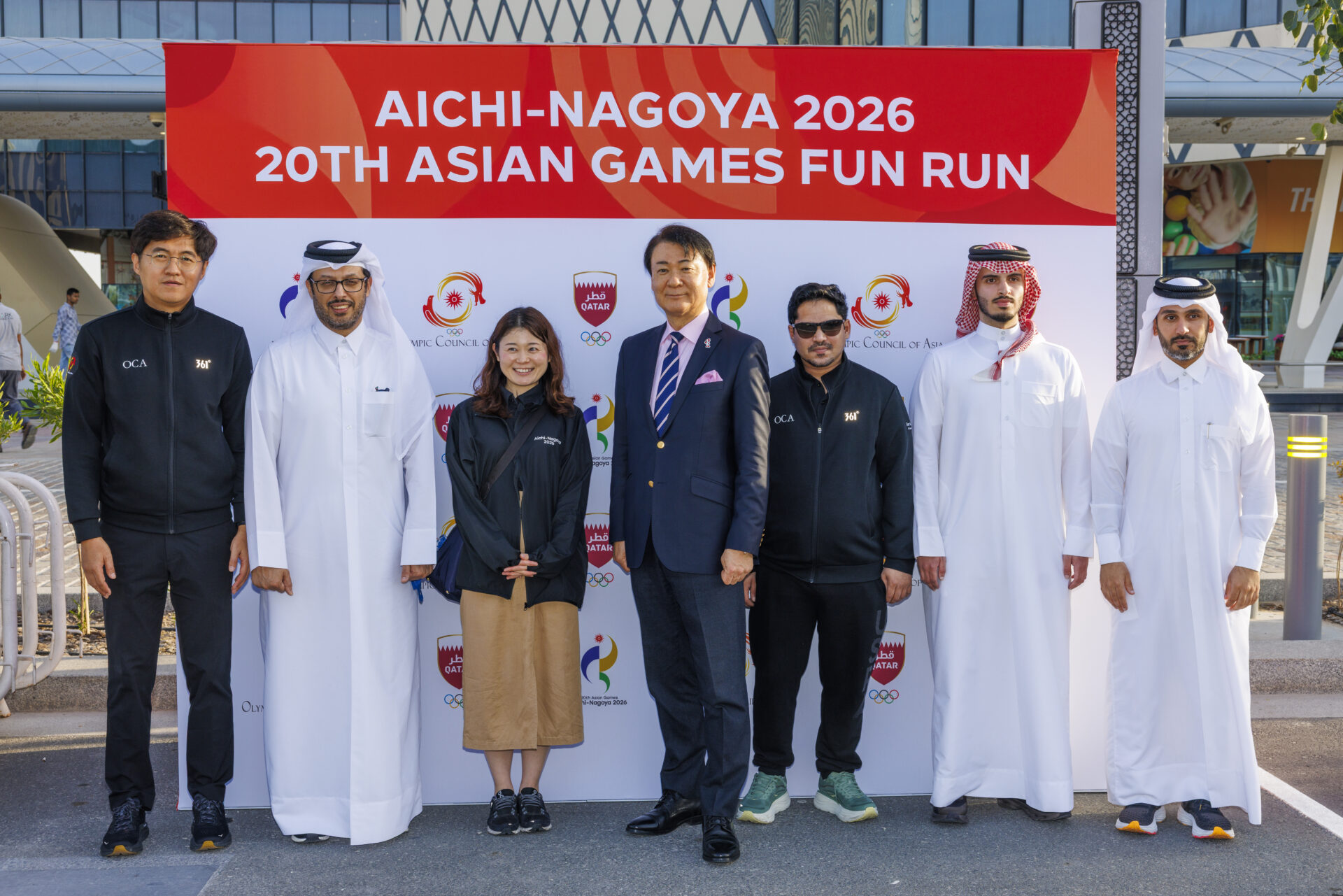 وفود رفيعة من المجلس الأولمبي الآسيوي واللجنة المنظمة لدورة الألعاب الآسيوية 2026 تزور درب لوسيل استعدادًا لفعالية الجري المرح وفود رفيعة من المجلس الأولمبي الآسيوي واللجنة المنظمة لدورة الألعاب الآسيوية 2026 تزور درب لوسيل استعدادًا لفعالية الجري المرح