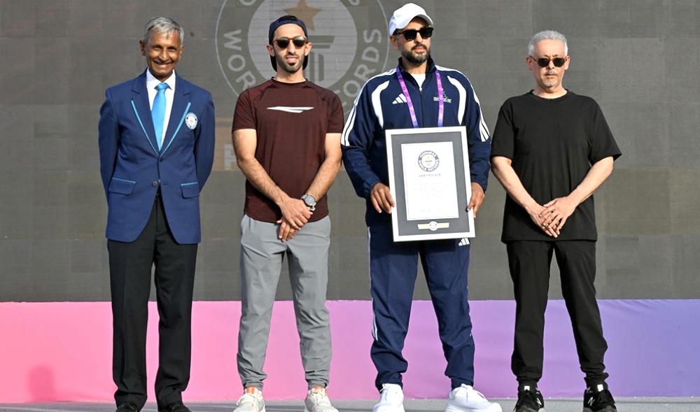 فعالية اليوم الرياضي للدولة في استاد 974 تدخل غينيس بأكبر ساحة رياضية مؤقتة فعالية اليوم الرياضي للدولة في استاد 974 تدخل غينيس بأكبر ساحة رياضية مؤقتة