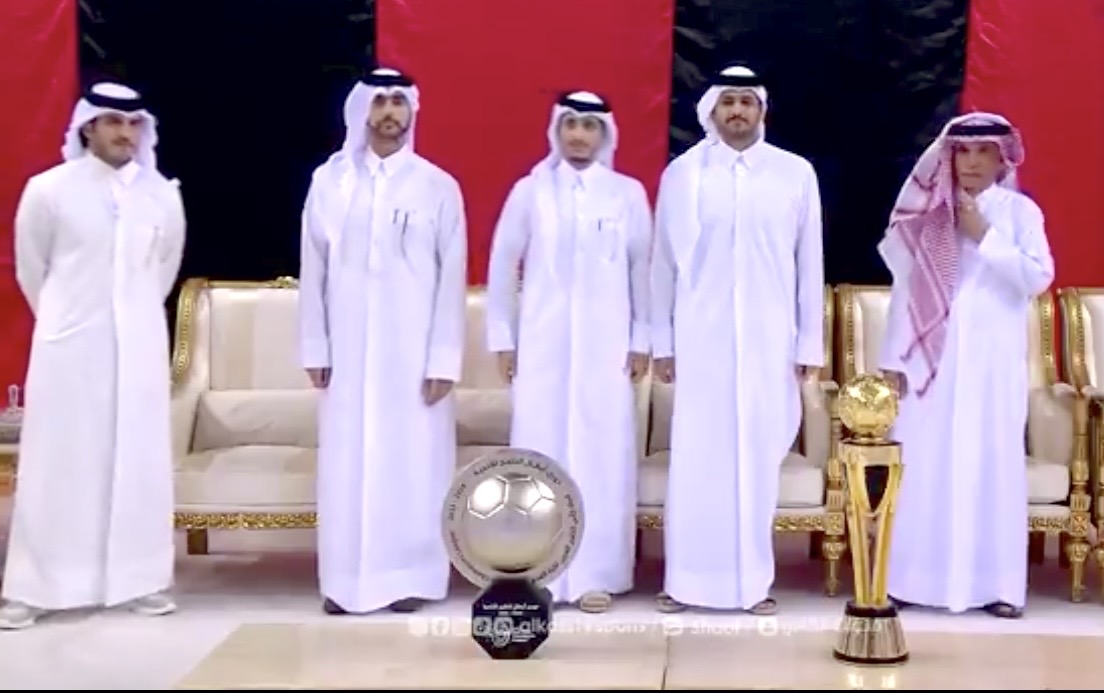 الريان يحتفل بالتتويج بلقبي دوري أبطال الخليج للأندية وكأس&nbsp;QSL