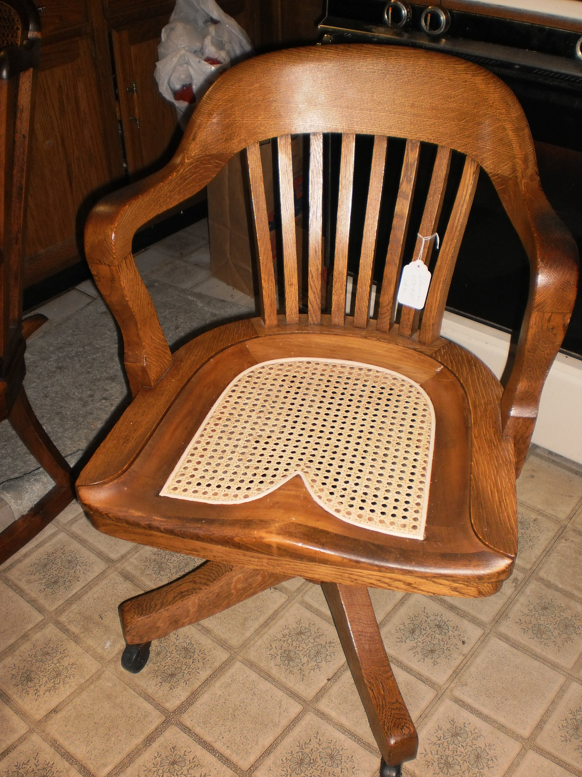 John's chair caning - Maker Faire Milwaukee