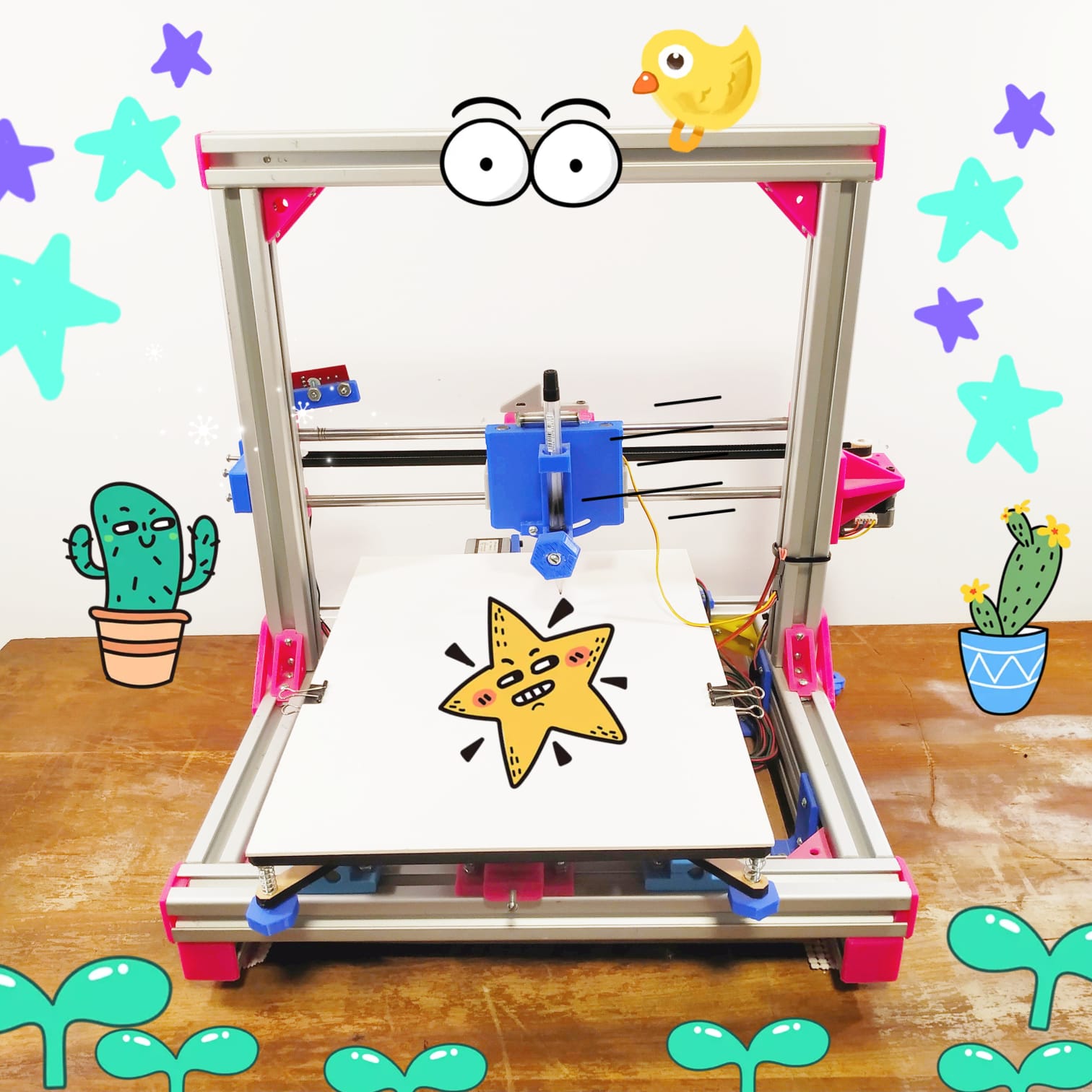 Ploter de dibujo con arduino y Processing - Maker Faire CDMX (Mexico City)