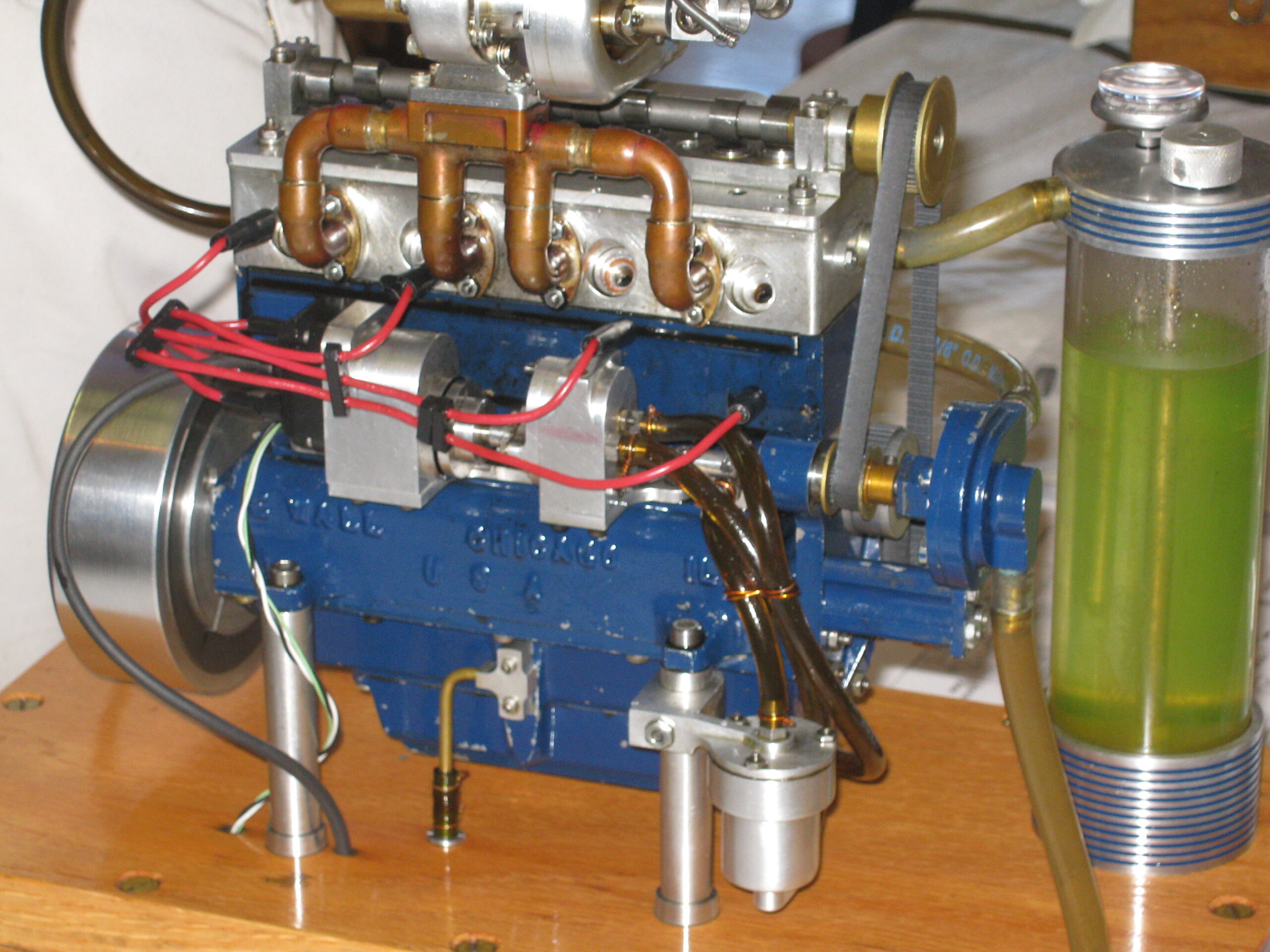 Scale model running internal combustion and steam engines - Maker Faire Bay Area