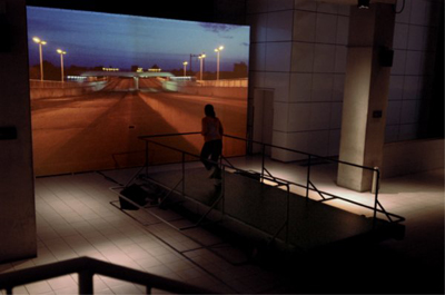 Walk through Italy on a modified treadmill