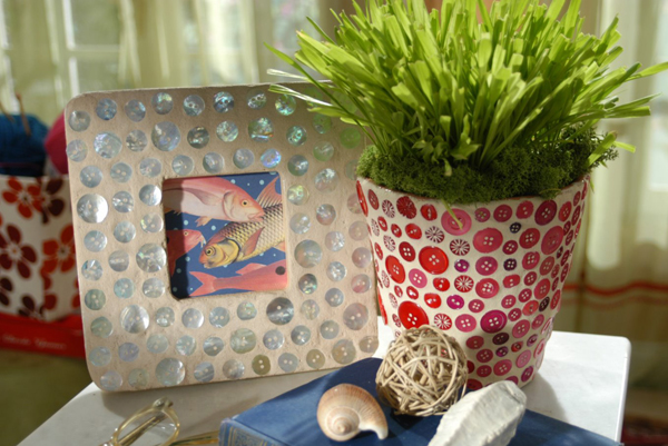Revamped Picture Frame & Flowerpot