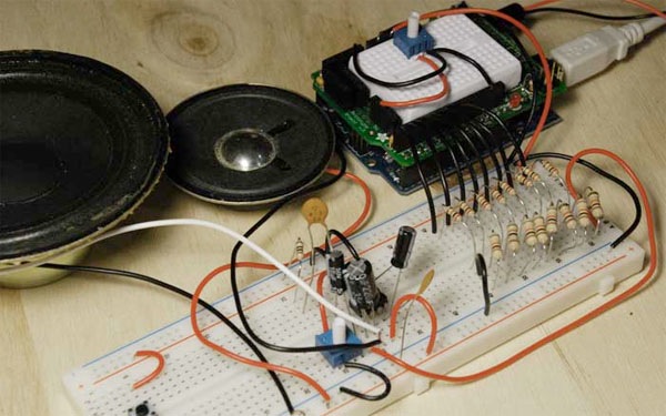 Arduino synth/sequencer with Processing + R2R DAC
