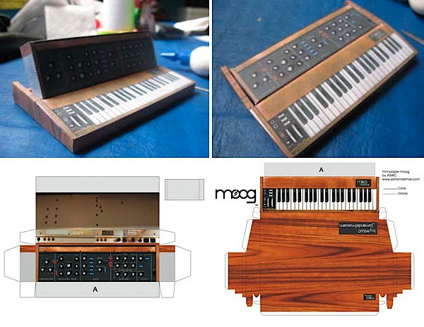 Papercraft Mini Moog won’t break the bank